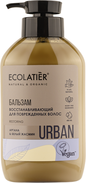 Изображение Бальзам для поврежден волос Эколатье урбан БИО восстанавливающий ЭкоЛаборатория п/у, 400 мл
