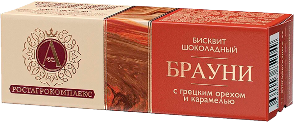 Изображение Десерт брауни А.РостАгроКомплекс грецкий орех карамель РостАгроКомплекс кор, 40 г
