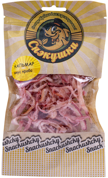 Изображение Кальмар Снэкушки стружка со вкусом краба Мистер Снэк м/у, 70 г