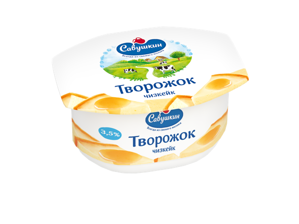 Изображение Творог 3,5% Савушкин чизкейк Савушкин продукт п/б, 120 г