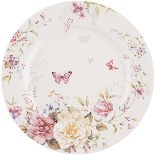 Изображение Тарелка 19см белая Купман с цветами Купман Интернэшнл к/у, 1 шт