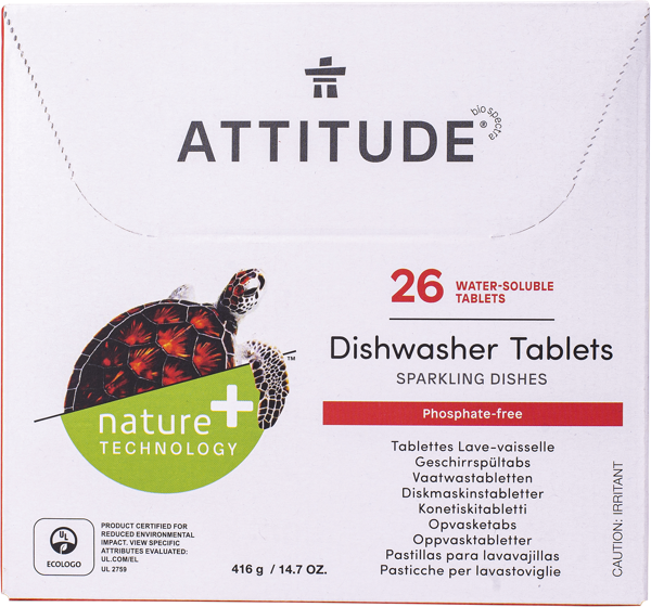 Изображение Таблетки для ПММ Аттитюд БИО все в одном Био Спектра п/у, 26 шт