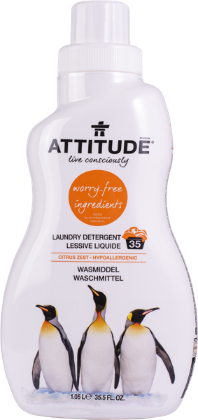 Изображение Средство для стирки жидкое Аттитюд БИО цитрус зест универсальное Био Спектра п/у, 1 л