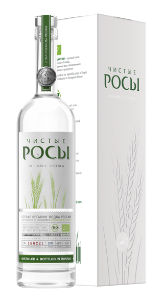 Изображение Водка Спирт Альфа 40% Чистые Росы органик Саранский ЛВЗ п/у, 0,5 л