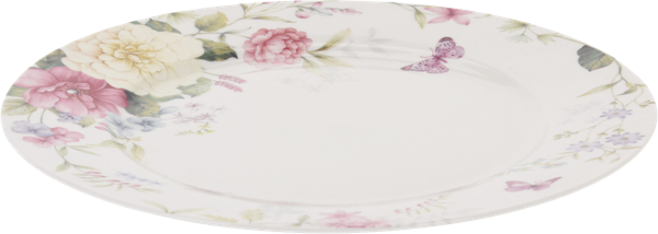 Изображение Тарелка 27см белая Купман с цветами Купман Интернэшнл , 1 шт