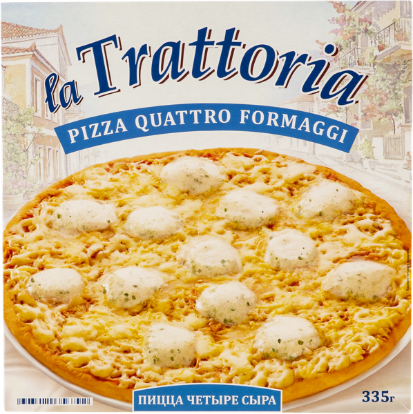 Изображение Пицца замороженная Ла Тратториа 4 сыра Морозко кар/уп, 335 г