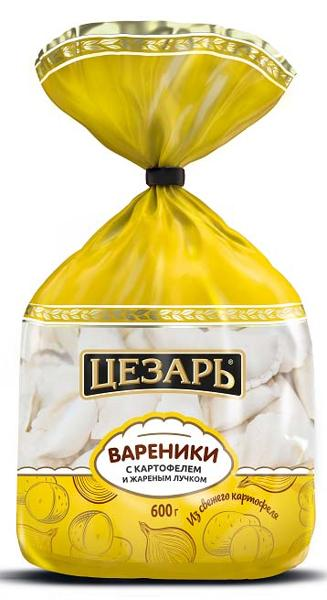 Изображение Вареники замороженные Цезарь картофель жареный лук Морозко м/у, 600 г