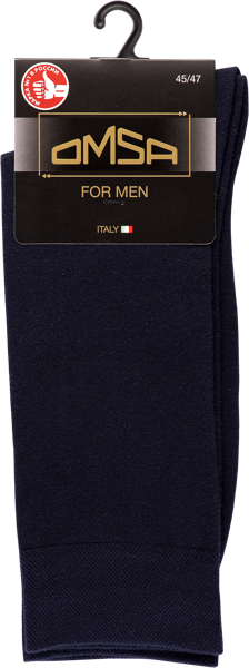 Изображение Носки мужские размер 45-47 Омса классик 204 блю Омса к/у, 1 пара