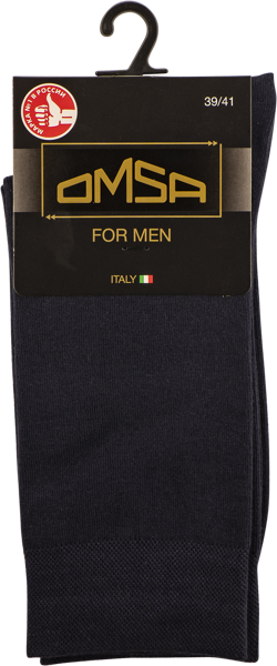Изображение Носки мужские размер 39-41 Омса классик 204 блю Омса к/у, 1 пара
