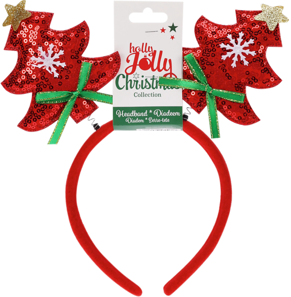 Изображение Ободок 24см карнавальный Купман елки с бантом на пружине Купман Интернэшнл , 1 шт