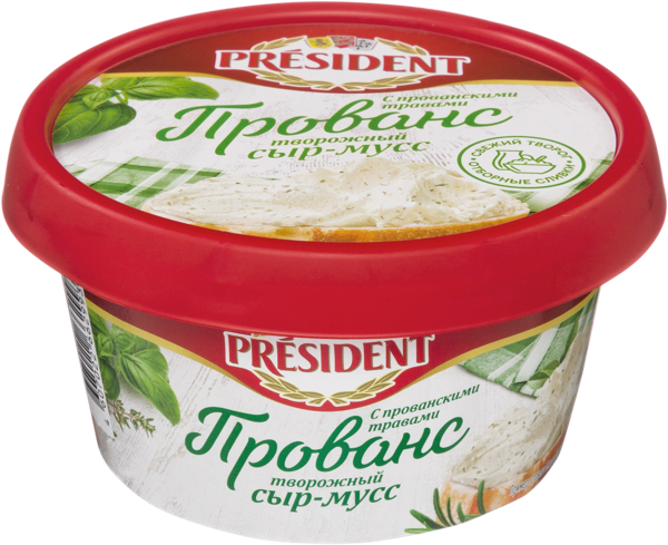Изображение Сыр творожный Президент Прованс прованские травы Ефремовский МСК м/у, 120 г