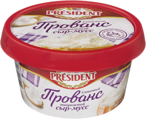 Изображение Сыр творожный Президент Прованс сливочный Ефремовский МСК м/у, 120 г