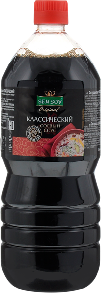 Изображение Соус соевый Сэн Сой классический Состра п/б, 1 л