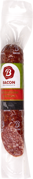 Изображение Колбаса сырокопченая Бекон пепперони Бекон Продукт в/у, 200 г