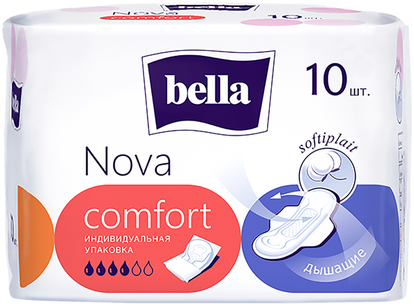 Изображение Прокладки Белла нова комфорт АО ТЗМО С.А. м/у, 10 шт