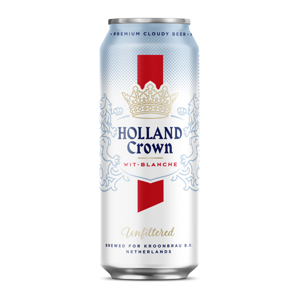 Изображение Пиво светлое Лагер 5,0% н/ф Холланд Краун вит-бланш Кронбрау Б.В. ж/б, 0,5 л