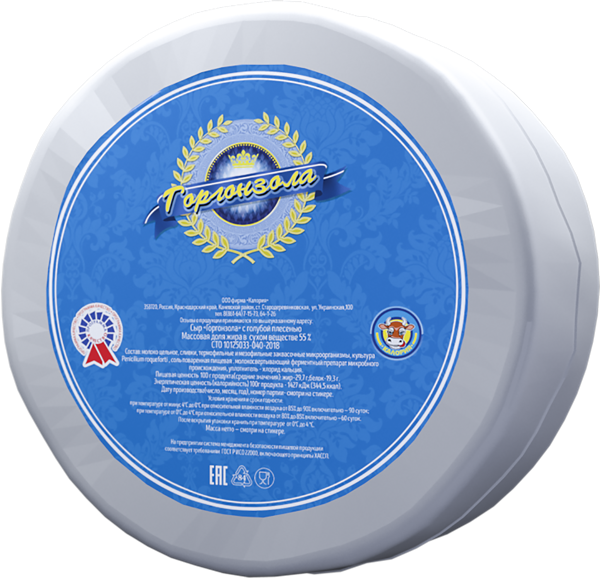 Изображение Сыр голубой с плесенью Калория горгонзола Фирма калория м/у, 100 г