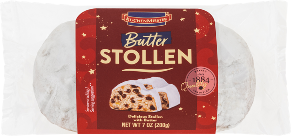 Изображение Кекс сливочный Кюхенмайстер штоллен рождественский Кюхенмайстер м/у, 200 г