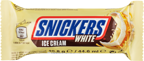 Изображение Мороженое белый батончик Сникерс Марс ООО м/у, 40,8 г