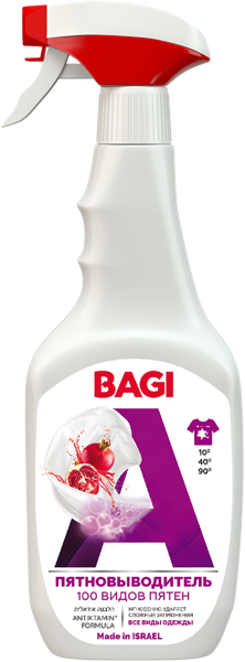 Изображение Пятновыводитель для белья Баги 100 видов пятен спрей Баги ЛТД п/у, 400 мл