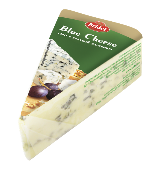 Изображение Сыр 54% голубой с плесенью Бридел блю чиз Ефремовский МСК м/у, 100 г