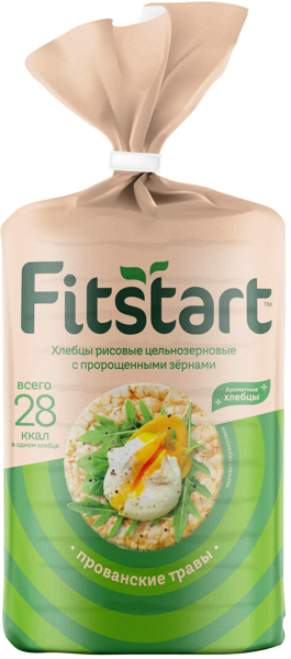 Изображение Хлебцы рисовые Фитстарт прованские травы Мистраль м/у, 90 г