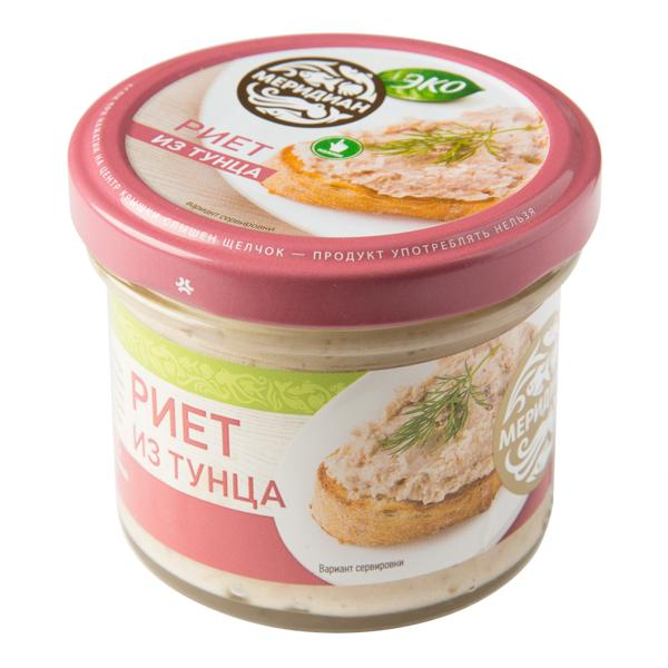 Изображение Риет из тунца Меридиан Меридиан ПКП с/б, 100 г