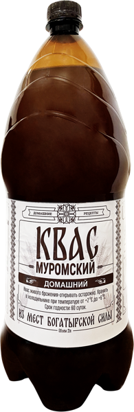 Изображение Квас живой Роданика муромский Домашний + п/б, 2 л