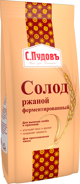 Изображение Солод ржаной С.Пудовъ ферментированный Хлебзернопродукт м/у, 300 г