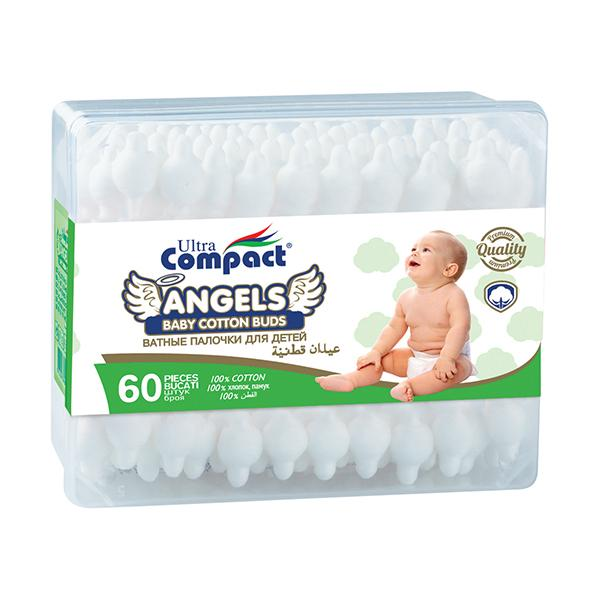 Изображение Ватные палочки детские Ультра компакт Арсан Кимья п/у, 60 шт