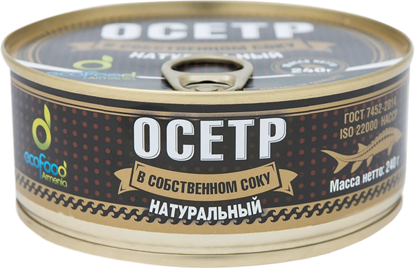 Изображение Осетр в собственном соку ЭкоФуд Эко Фуд ж/б, 240 г