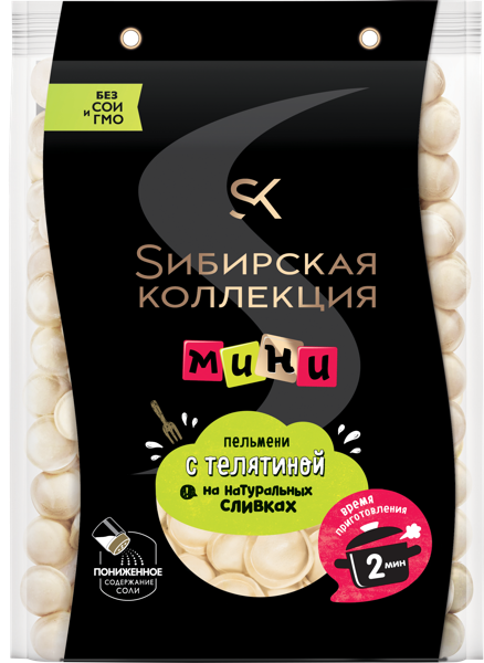 Изображение Пельмени мини замороженные Сибирская коллекция с телятиной Щелковский МПК м/у, 700 г