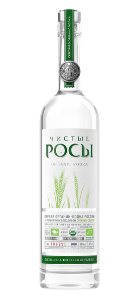 Изображение Водка Спирт Альфа 40% Чистые Росы органик Саранский ЛВЗ с/б, 0,5 л