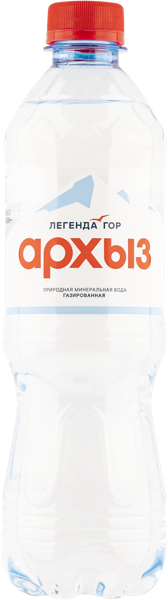 Изображение Мин вода газ рН 7,5 Легенда Гор Архыз питьевая Аквалайн п/б, 0,5 л