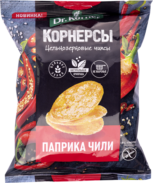 Изображение Снеки кукурузные Др. Кёрнер паприка чили Хлебпром м/у, 50 г