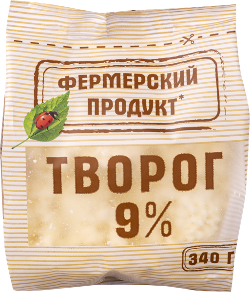 Изображение Творог 9% Фермерский продукт КубаньРус-Молоко м/у, 340 г