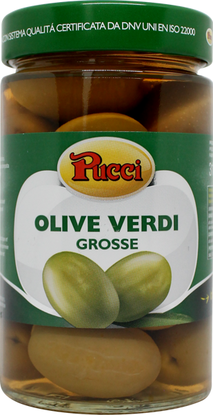 Изображение Оливки с косточкой Пуччи охибланка гигант Пуччи СРЛ с/б, 310 г