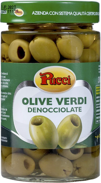 Изображение Оливки без косточки Пуччи охибланка Пуччи СРЛ с/б, 300 г
