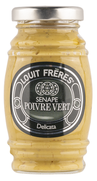 Изображение Горчица деликатная Луи Фер с зеленым перцем Пуччи СРЛ с/б, 130 г