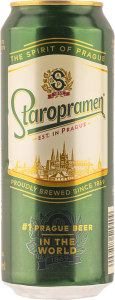 Изображение Пиво Лагер 5% светлое Старопрамен импорт Старопрамен ж/б, 0,5 л