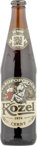 Изображение Пивной напиток темный 3,7% Велкопоповицкий Козел лицензия 3,7% САБ Миллер РУС с/б, 0,45 л