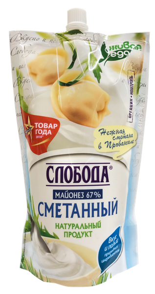Изображение Майонез 67% Слобода сметанный ЭФКО м/у, 375 г