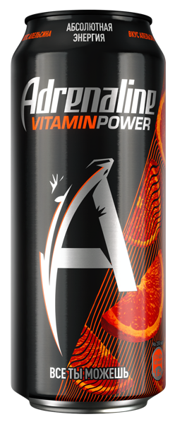Изображение Напиток Энергетический Адреналин Раш апельсин Пепсико ж/б, 0,449 л