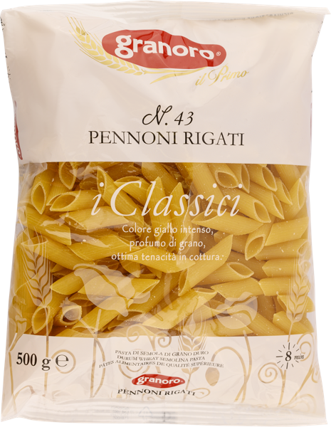 Изображение Макароны из твердых сортов Граноро из Апулии короткие пеннони ригате № Аттилио м/у, 500 г
