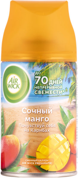 Изображение Освежитель воздуха запаска Эрвик спелый манго Бенкизер ж/б, 250 мл