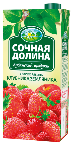 Изображение Напиток Сочная долина яблоко рябина ЮСК т/п, 0,95 л