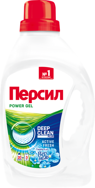 Изображение Средство для стирки жидкое Персил дип клин светлое белье Хенкель п/у, 1,3 л