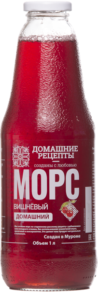 Изображение Морс Домашний вишня Домашний + с/б, 1 л