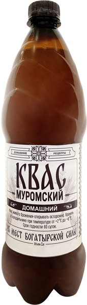 Изображение Квас живой Роданика муромский Домашний + п/б, 1 л