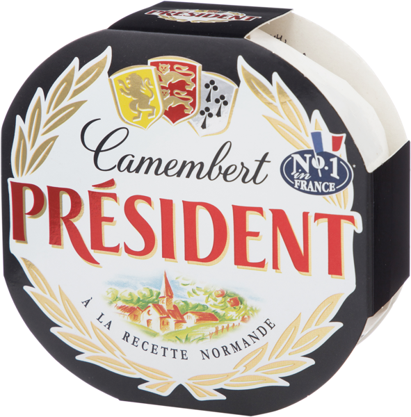 Изображение Сыр 45% с плесневой корочкой Президент камамбер классический Ефремовский МСК кор, 125 г